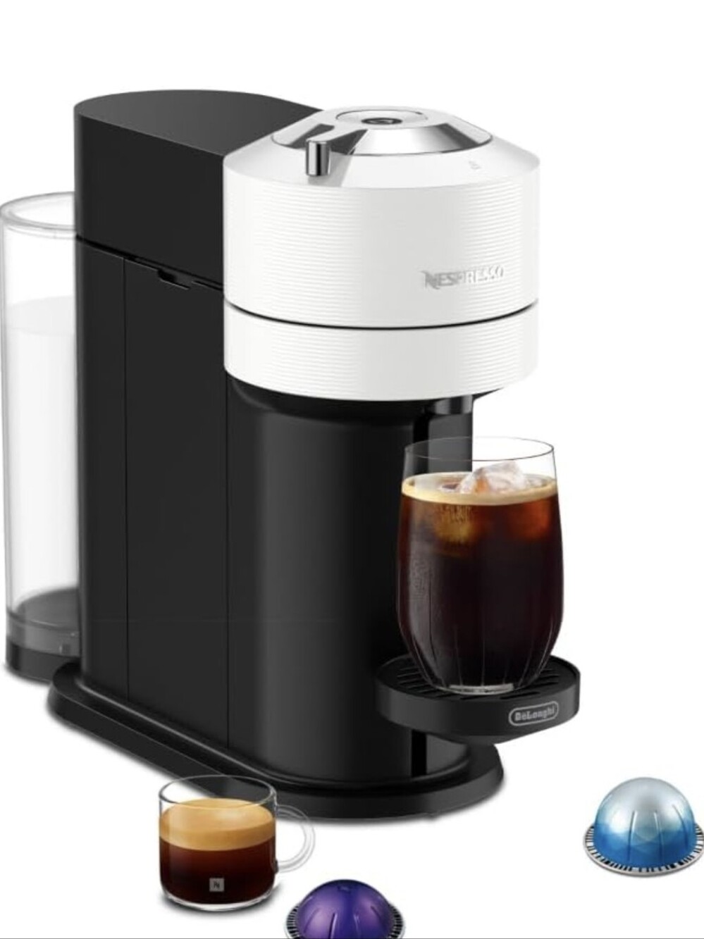 Nespresso Vertuo Next Coffee and Espresso Maker by De'Longhi, White